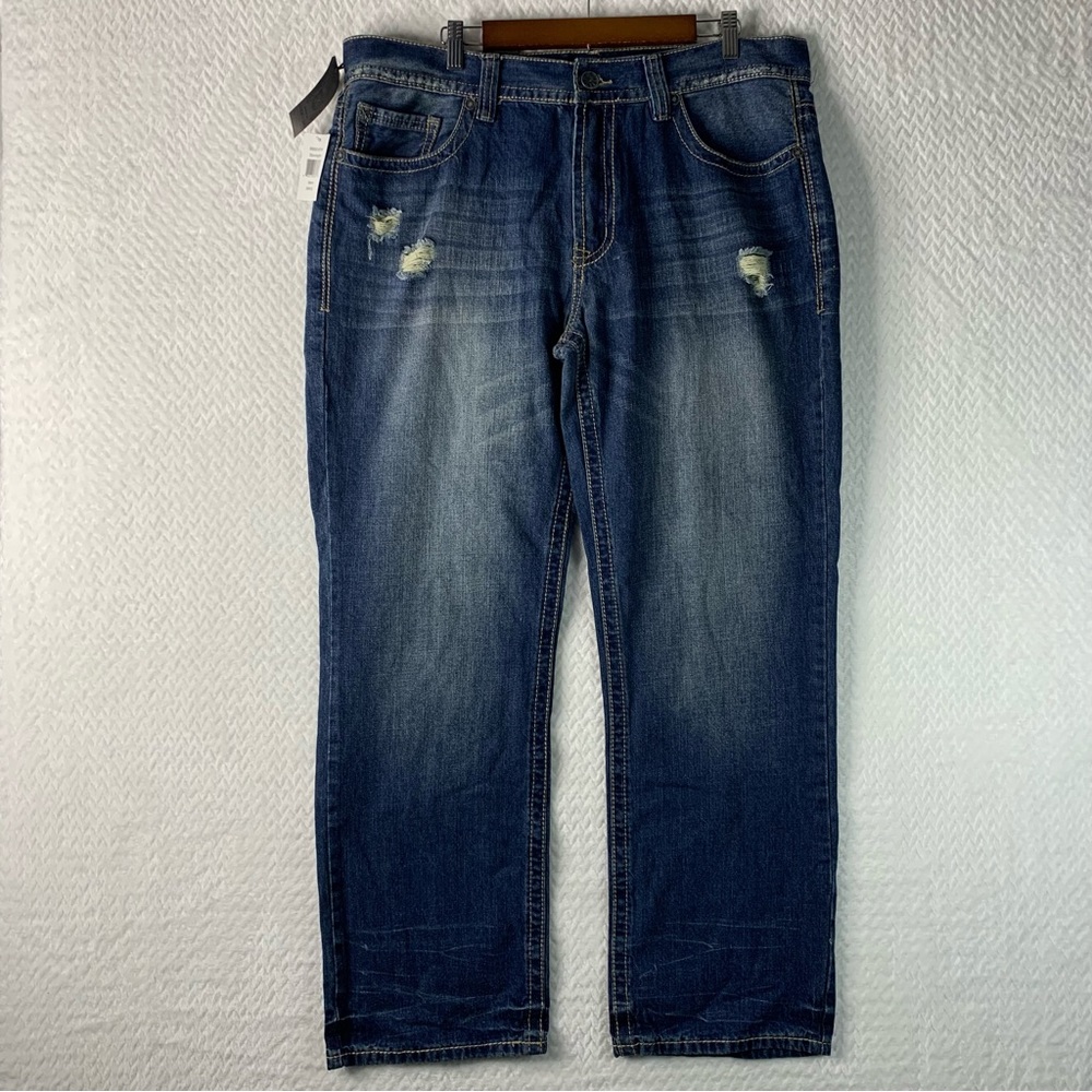 TK Axel Denim Jeans Mens 38/32 Relaxed Straight NWT